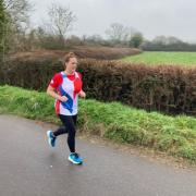 Jane Gordijn training for next month's London Marathon