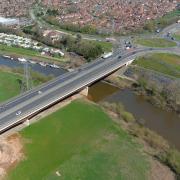 The final phase of the work included work on Carrington Bridge