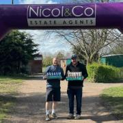 Managing director of Nicol & Co, Matt Nicol (left), pictured with Martyn Davies of Mindful Financial Planning (right)