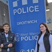 Two West Mercia cadets had entered stores in Droitwich for the test.