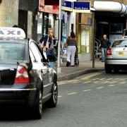 Taxis in Foregate Street, Worcester