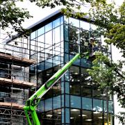 FINISHING TOUCHES: The glass entrance forms part of the £10million facelift for New Road.