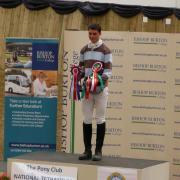 SUCCESS: Harry Sykes pictured with his rosettes after earning his record score of 4,600 points.