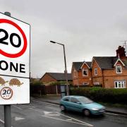 TRAFFIC CALMING: A 20mph sign in Bilford Road, Worcester