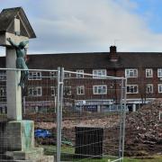 End of an era.......Holy Trinity and St Matthews Church, Ronkwood, has been reduced to a pile of rubble, following the demolition. Pic Jonathan Barry 0615813911 (17765011)
