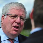 CONSERVATIVE: Transport Secretary Patrick McLoughlin in Worcester today.