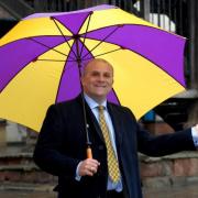 IT'S RAINING: Worcester-based MEP James Carver can't wait for the dole queue.