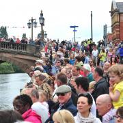 Thousands of people watched The Flotilla along the River Severn in Worcester City Centre, to celebrate Her Majesty The Queen's 90th Birthday (Picture by Jonathan Barry 231605970)