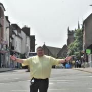 NO THREAT: Councillor Richard Udall, often dubbed the voice of St John's, isn't planning to hurt anyone.