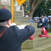 Armistice Day: Two minutes' silence held at Worcester Cathedral war memoral