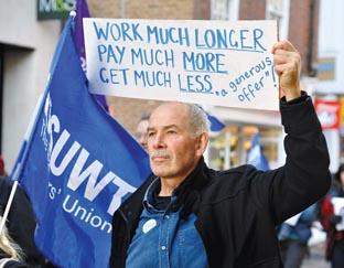 Strike action in Worcester 2011
