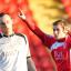 Dan Bradley celebrates his goal. Picture: ADRIAN HOSKINS