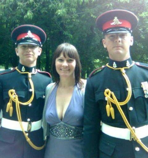 Dawn Turner with sons Robert and Scott