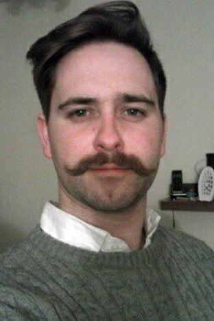 Ian Stenson sporting a very gentlemanly moustache