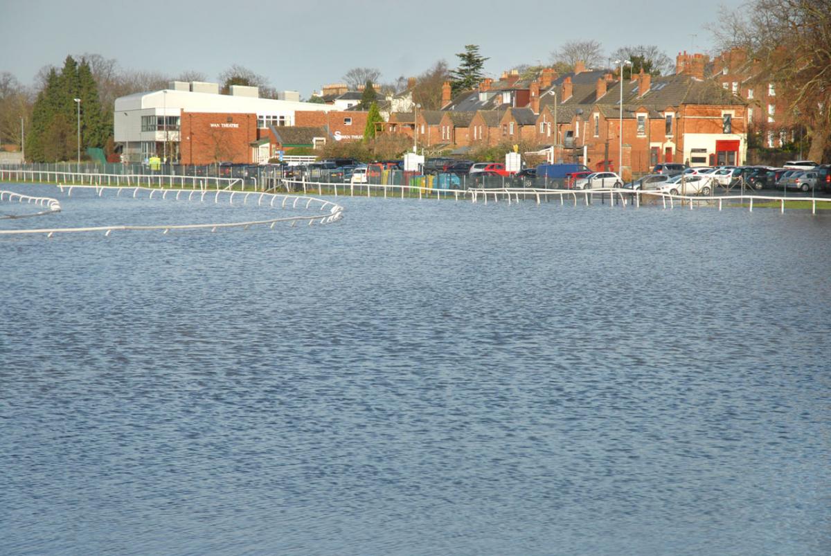 Pitchcroft racecourse in Worcester won't be seeing racing for a while