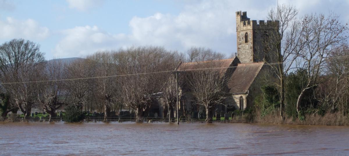 Flooding at Severn Stoke by Jan Wiggins