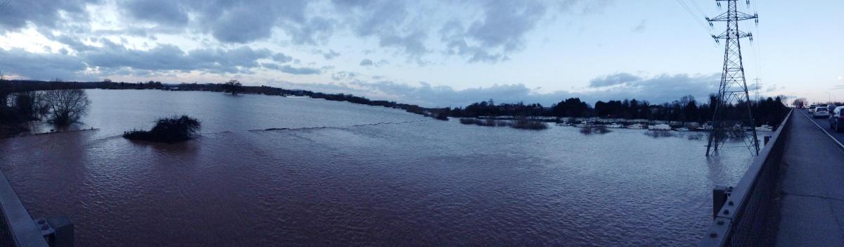 Floods panorama by Tim Griffiths
