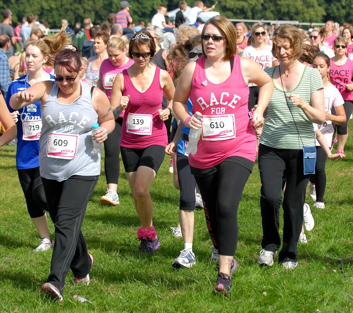 Pictures from the Race For Life 2014 at Pitchcroft, Worcester