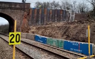 The Worcester to Oxford railway line is up and running after repair works to a historic bridge