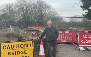 CONCERN: Cllr Alan Amos has raises concerns about the loss of the weir after the partial collapse