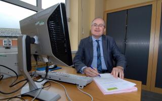 DEPARTED: Councillor Simon Geraghty, in his old leader's office at Worcester City Council.