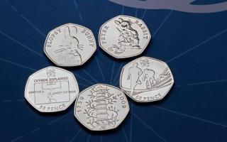 RARE: A Royal Mint Olympic 50p coin sold on eBay for 24x face value