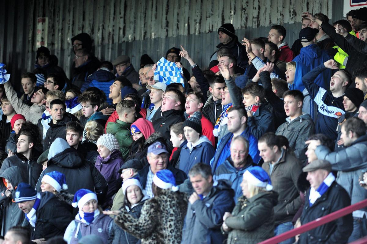 Scunthorpe v Worcester City FA Cup tie Fans Gallery