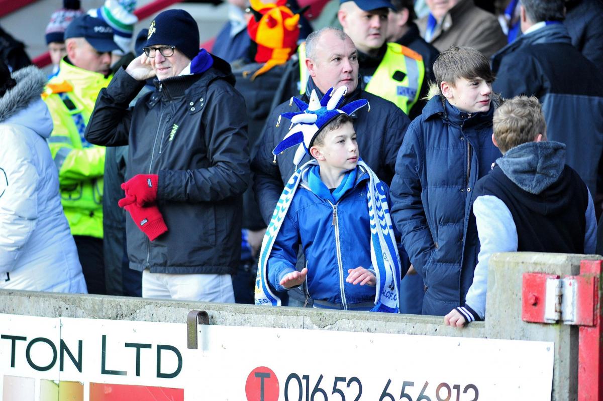 Scunthorpe v Worcester City FA Cup tie Fans Gallery