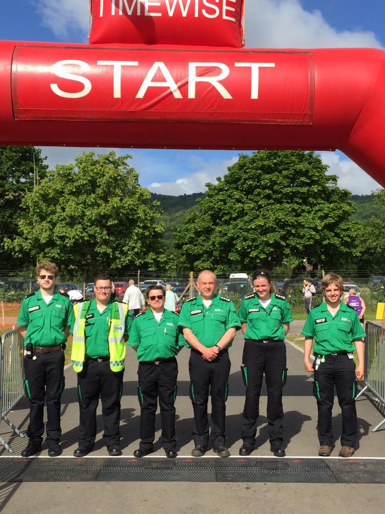 Malvern St John Ambulance volunteers ready to help runners