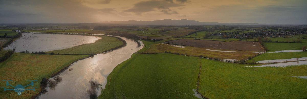 Panoramic view over Kempsey, near Worcester. Picture by Paul Attwood Aerial Photography paapitd@outlook.com