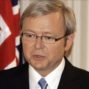 Australian premier Kevin Rudd