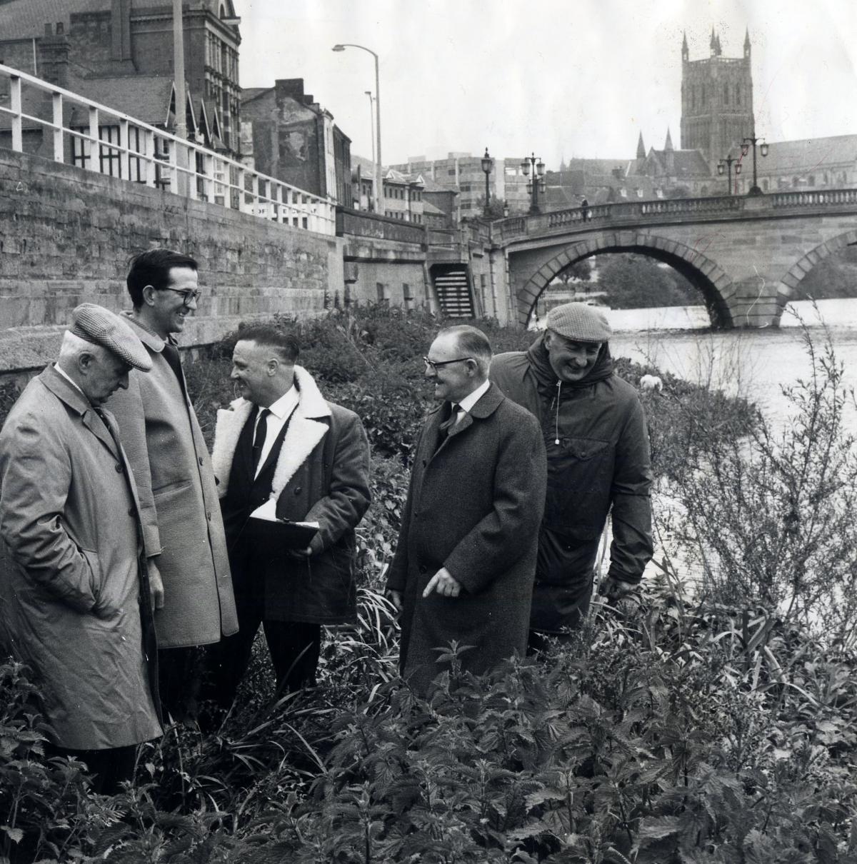 TAKEN on what was obviously a chilly May day in 1967 here are four gentlemen belonging to an organisation known as the River Severn Preservation Association on a tour of the waterway before a dredging operation began.