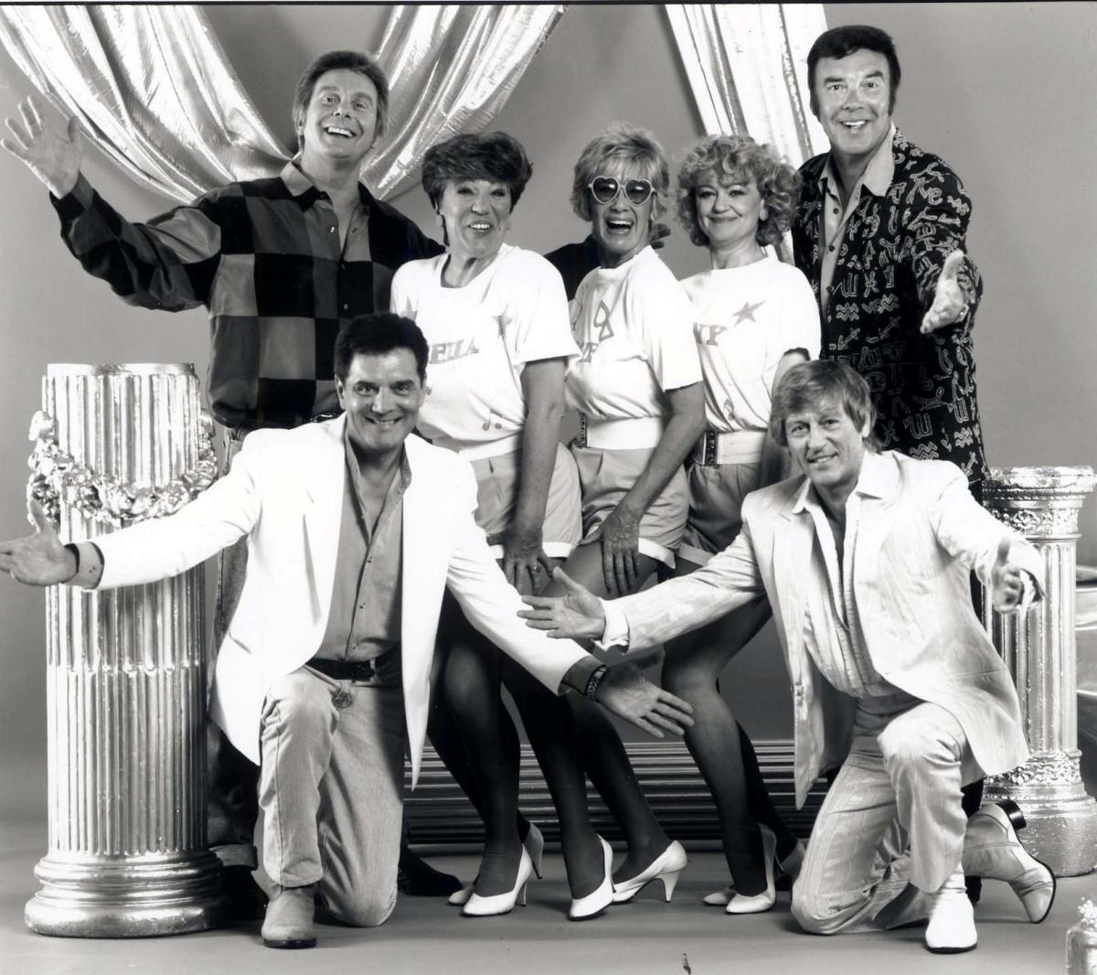 Perdiswell Leisure Centre - Rock ‘n’ roll in 1994 with Marty Wilde (rear right) and Joe Brown (rear left) and the gang