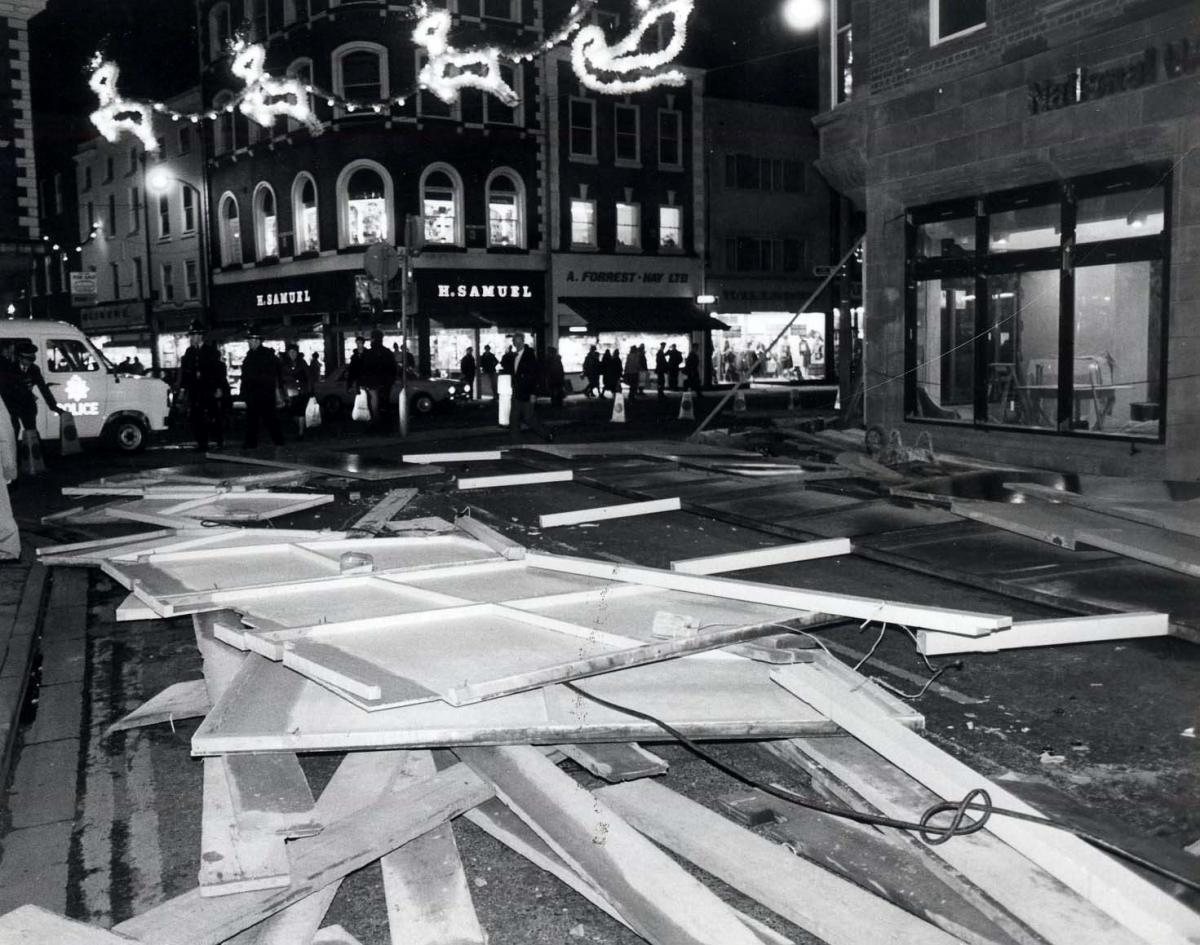 Damage: Aftermath of a gale in 1982