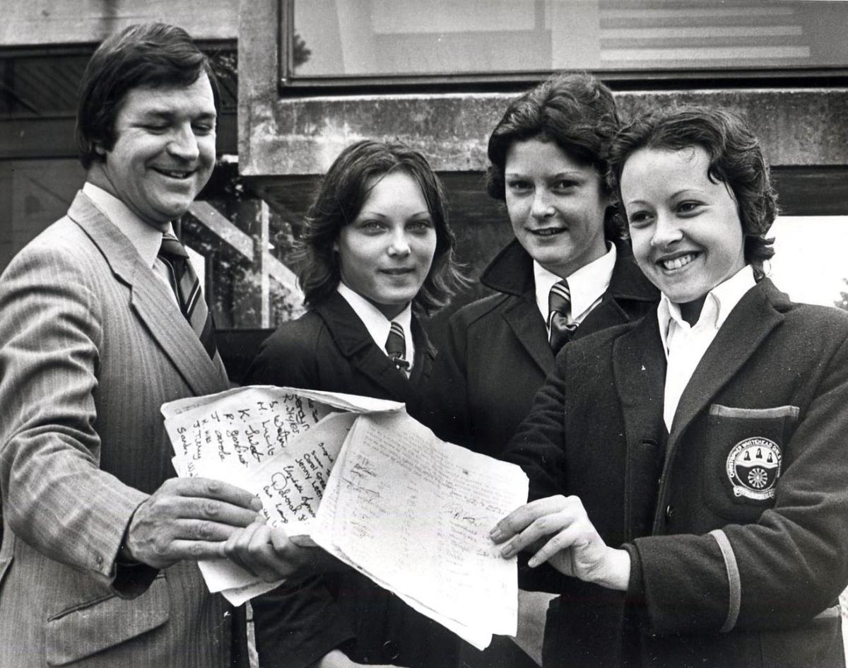 ON JULY 11, 1975, a party of Worcester schoolgirls called in at the Worcester Evening News offices in Hylton Road to hand in a 750-signature petition calling for an ice-rink to be built in the city. They gave it to editor Trevor Wade, who promised to pass