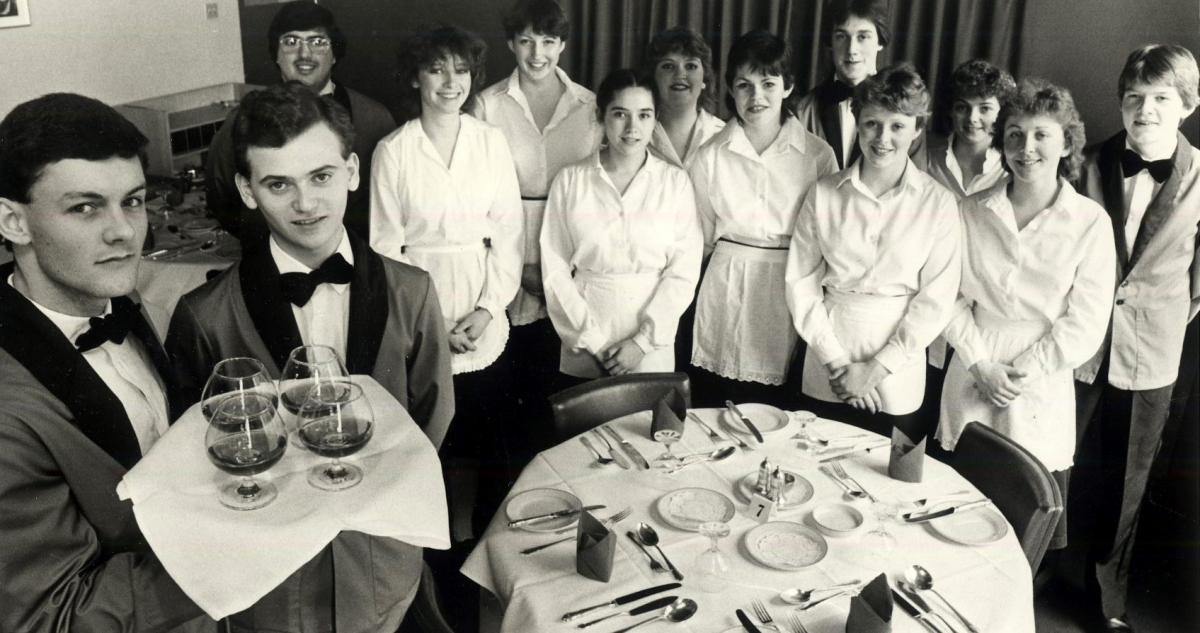 May 1983 and it was back to the kitchens for a group of catering students from Worcester, who had waited on royalty at the Lord Mayor’s banquet in London’s Guildhall. Twenty seven students from the city’s technical collage were on hand when Princess