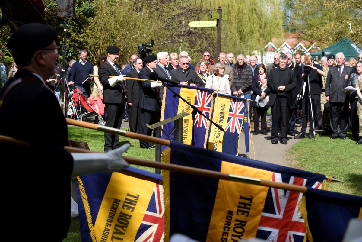 MEMORIAL DAY: A special service, parade and dedication ceremony took place in Cripplegate Park, Worcester, to commemorate the men of the Worcestershire Yeomanry who fell during the battles of Qatia and Oghratina during World War One (Picture by David Grif