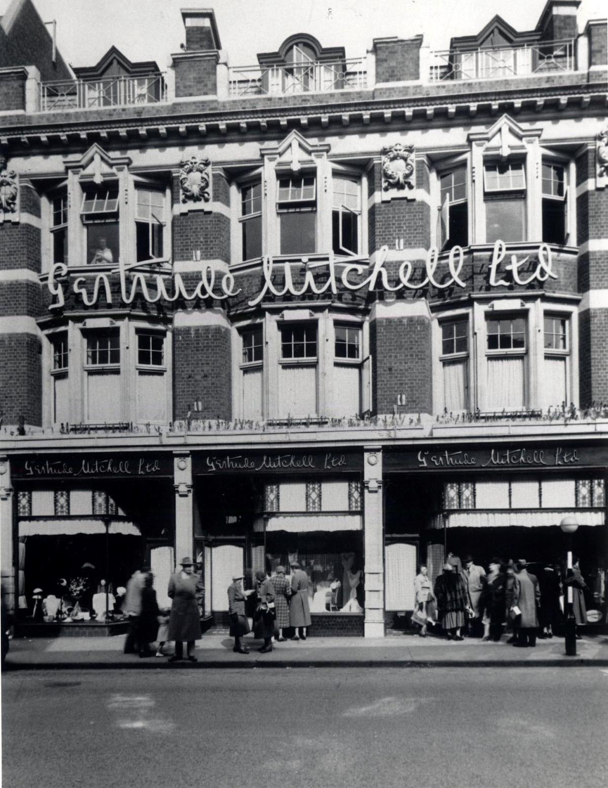 STYLISH: The long-established former fashion department store of Gertrude Mitchell Limited, which for decades stood next to Woolworth’s in the High St