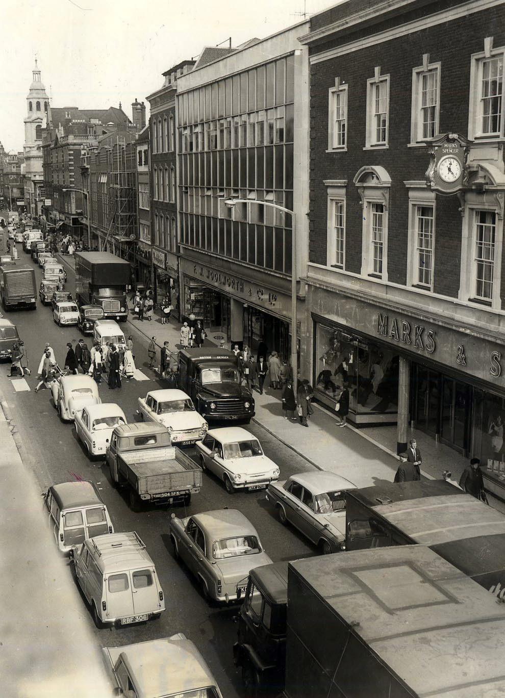 The original Worcester High Street stores of Marks and Spencer