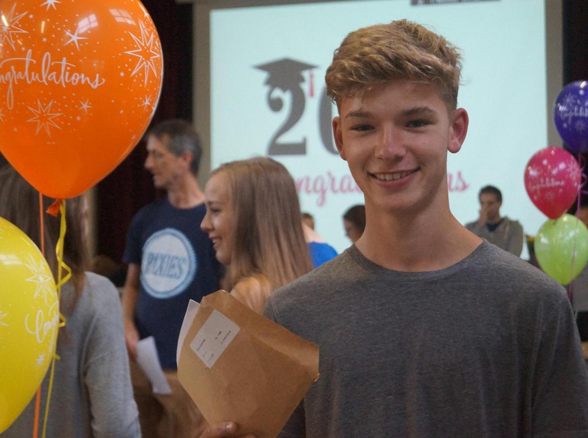DYSON PERRINS: Ethan Coyle was pleased with his GCSE results on Thursday. Picture by Dyson Perrins.