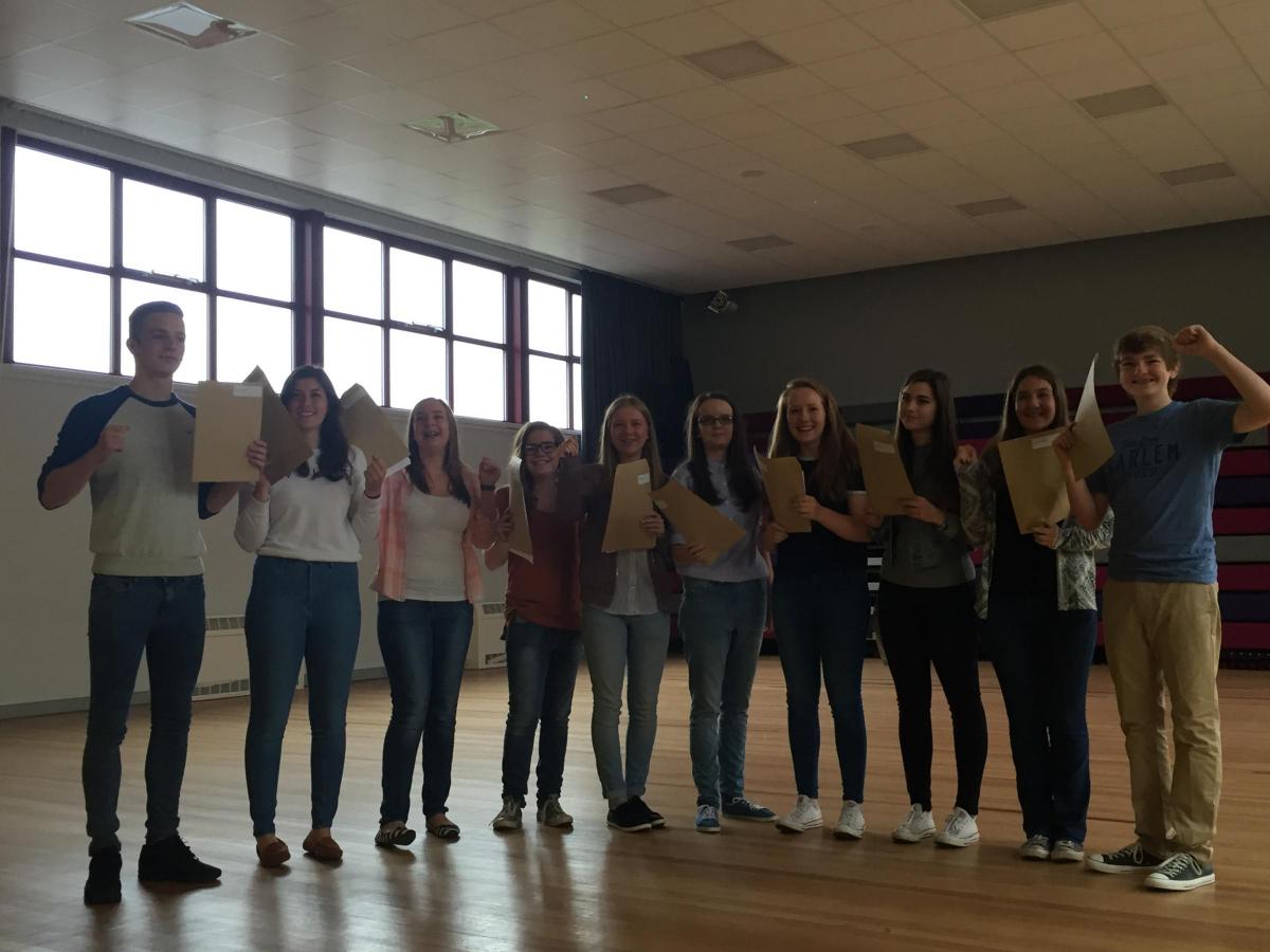 TENBURY HIGH: After a long wait, GCSE students collected their results. Picture by Tenbury High Ormiston Academy.