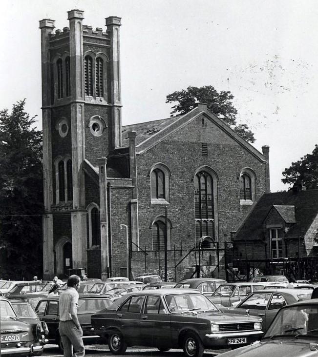 Vanished Worcester. St Peter’s Church, Worcester, not long before its demolition in 1972.