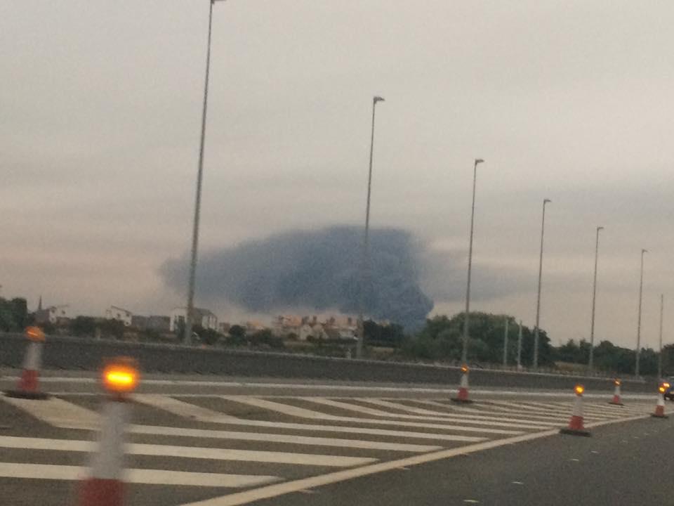 Kevin Sanders could see the plume of smoke from Birmingham