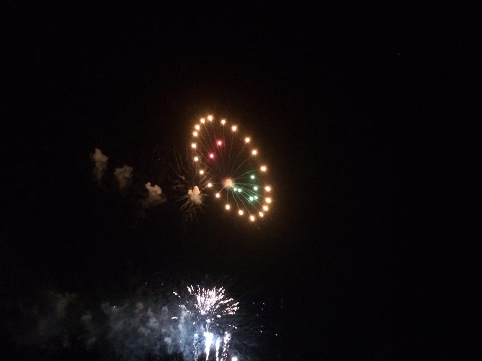 Emma Andrews took this picture of the Pitchcroft fireworks.