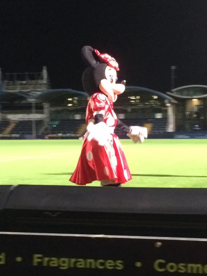 The audience caught a glimpse of Minnie Mouse at the Sixways show. Picture by Lynne Marie Essex.