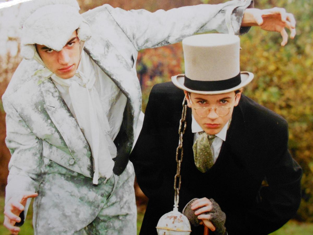 Jonathan Langley and Alex Burgess star in A Christmas Carol in 1997