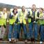 Pershore College students who have been putting down chicken wire along the road to stop the toads from going across.