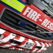 Fire crews extinguished a chimney fire at a property on Pershore Lane