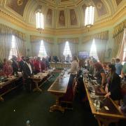 MEETING: Councillors in the Guildhall on Tuesday evening