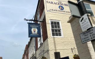NEW: The new sign at the Saracen's Head in The Tything in Worcester